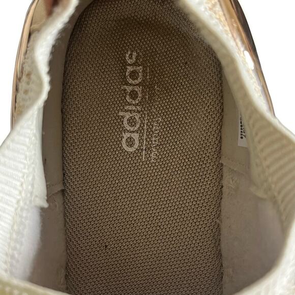 ADIDAS Sock Sneaker Women's Size 8.5 Cloudfoam Running Shoe EE9100 Beige Pink - Picture 11 of 13